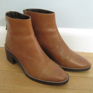 Cole Haan Women's Winnie Grand Waterproof Booties Size 7 Tan Brown Leather